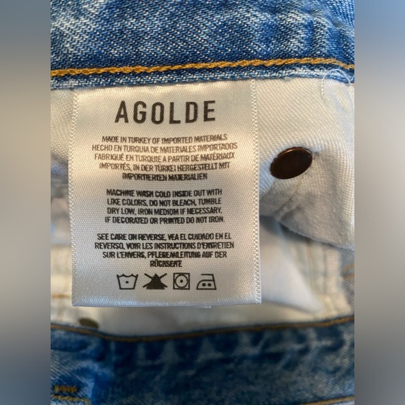 Agolde Riley High Rise Straight Crop in Curio Size 30 - Picture 11 of 12